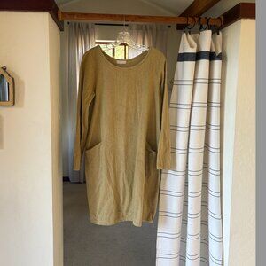 CP Shades Estelle Mustard Tunic Dress Size Medium